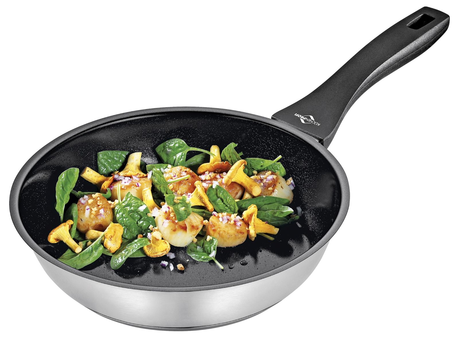 2385102824 COOK ROMA Pánev 24 cm nepřilnavý povrchnerez Kuchenprofi Solingen (21)